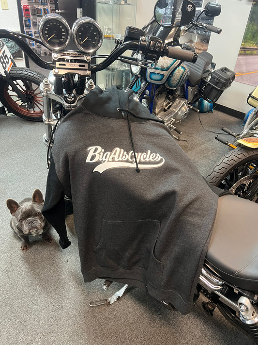 Baseball Logo Hoodie GRY/BLK