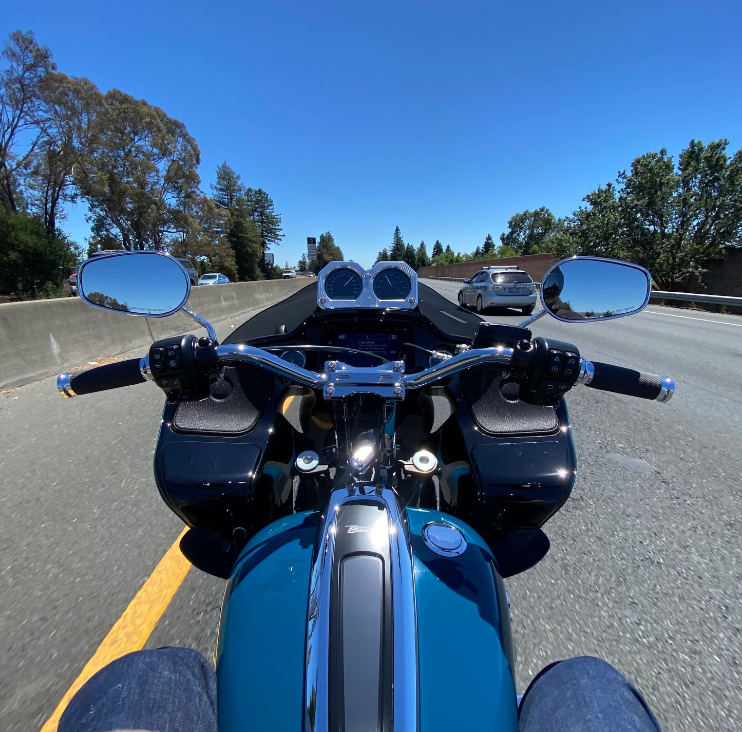 Big Al's Road Glide gauge relocation mount