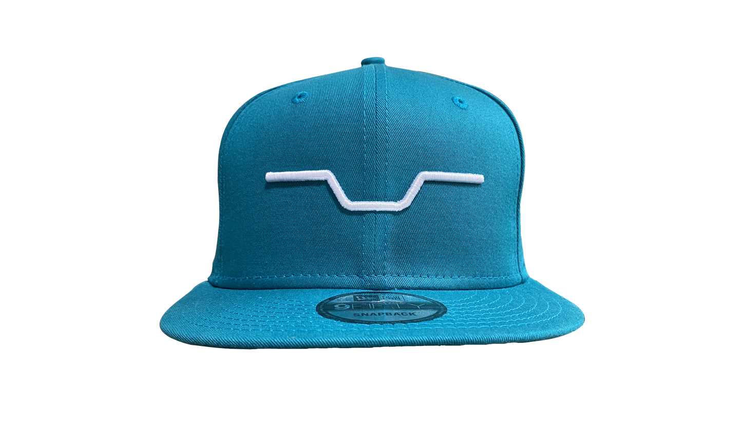 Big Al's Bar logo Teal breeze New Era snap back Hat