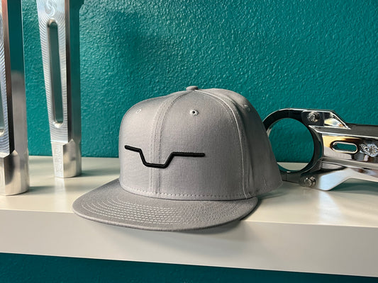 Big Al's Bar logo Grey New Era snap back Hat