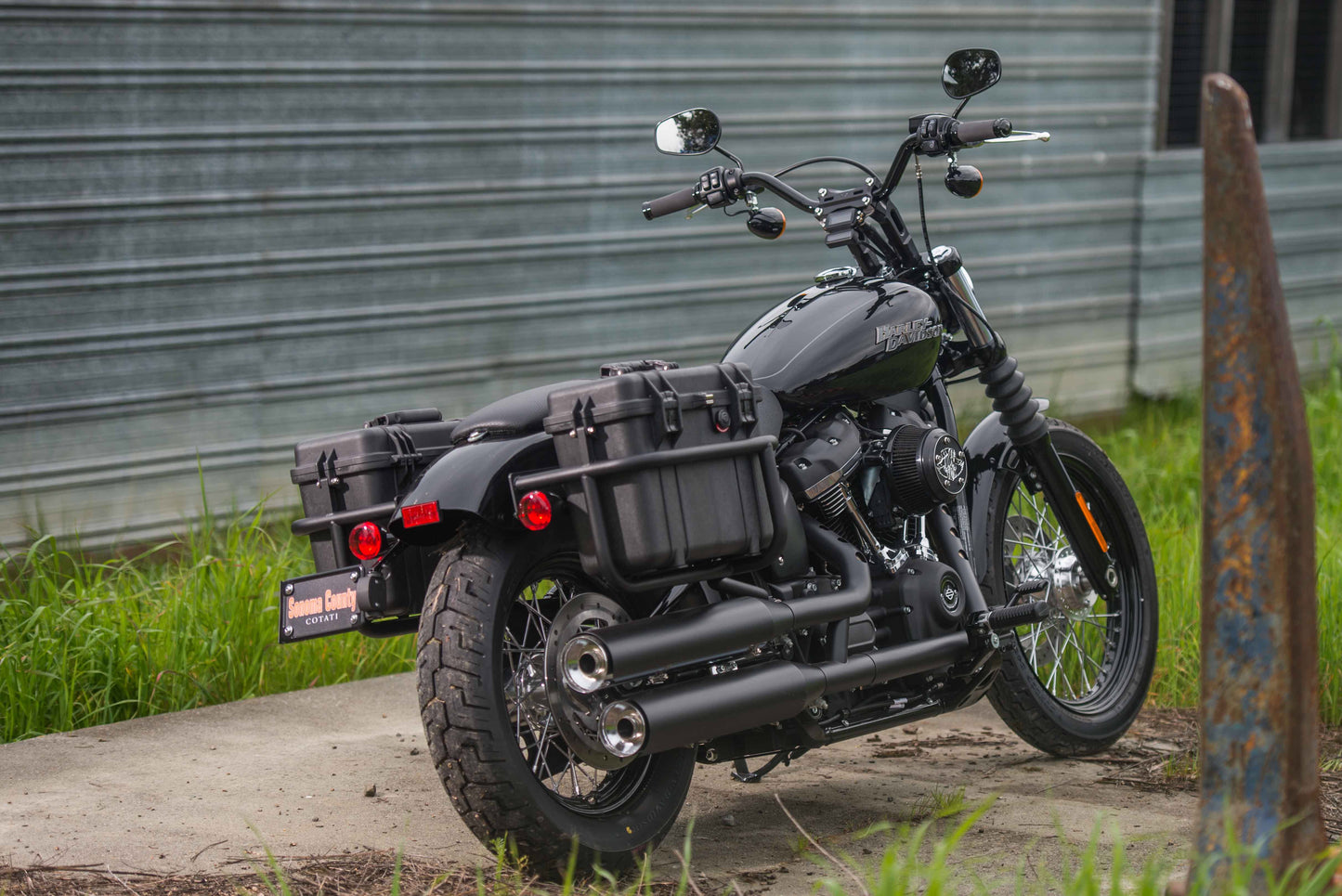 Big Al's Cycles Softail Street Bob saddlebag kit
